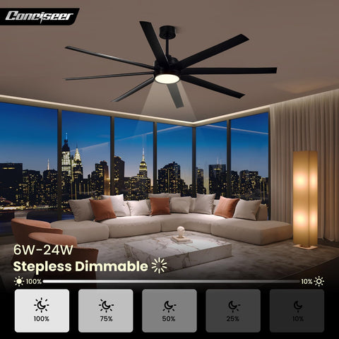 Conciseer 3CCT dimmable light for adjustable brightness