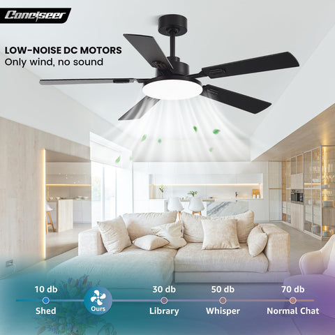 Conciseer dimmable LED light with five color temperatures for comfortable ambiance