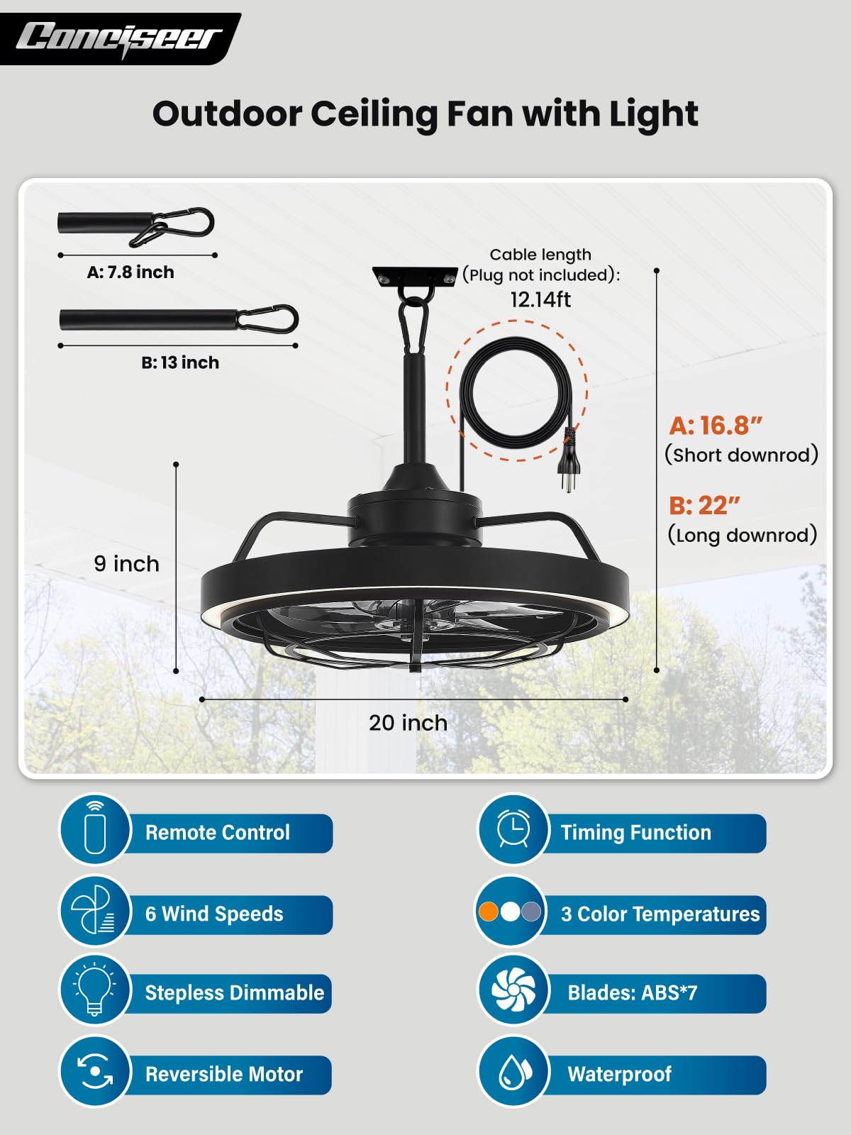 Conciseer dimmable LED brightness to tailor mood