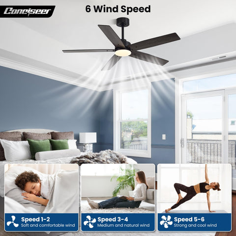 Conciseer reversible rotation feature for seasonal airflow adjustments.