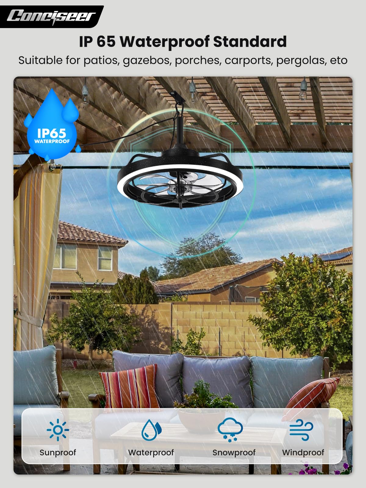 Conciseer smart dual-control with remote and app for convenient adjustments