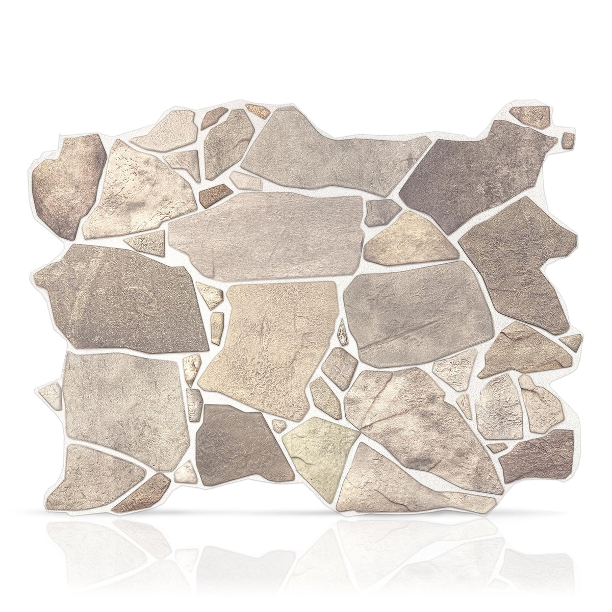 CONCORD WALLCOVERINGS Retro-Art 3D faux stone panel close-up texture for a durable accent wall