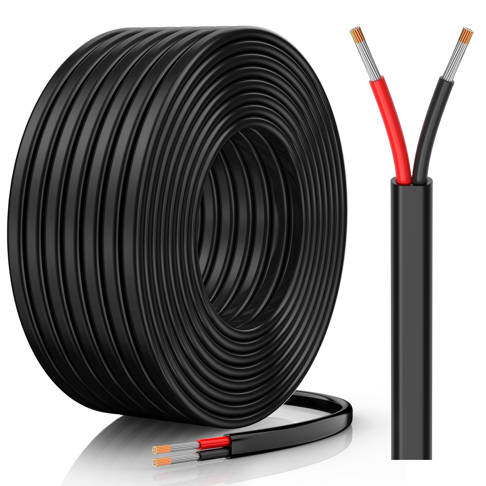 CONEPY 16 AWG wire close-up showing tinned copper strands for reliable conductivity.