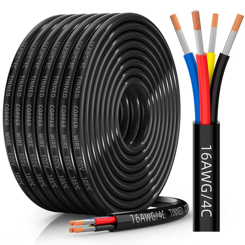CONEPY 16/4 wire close-up shows tinned copper strands for steady low-voltage power.
