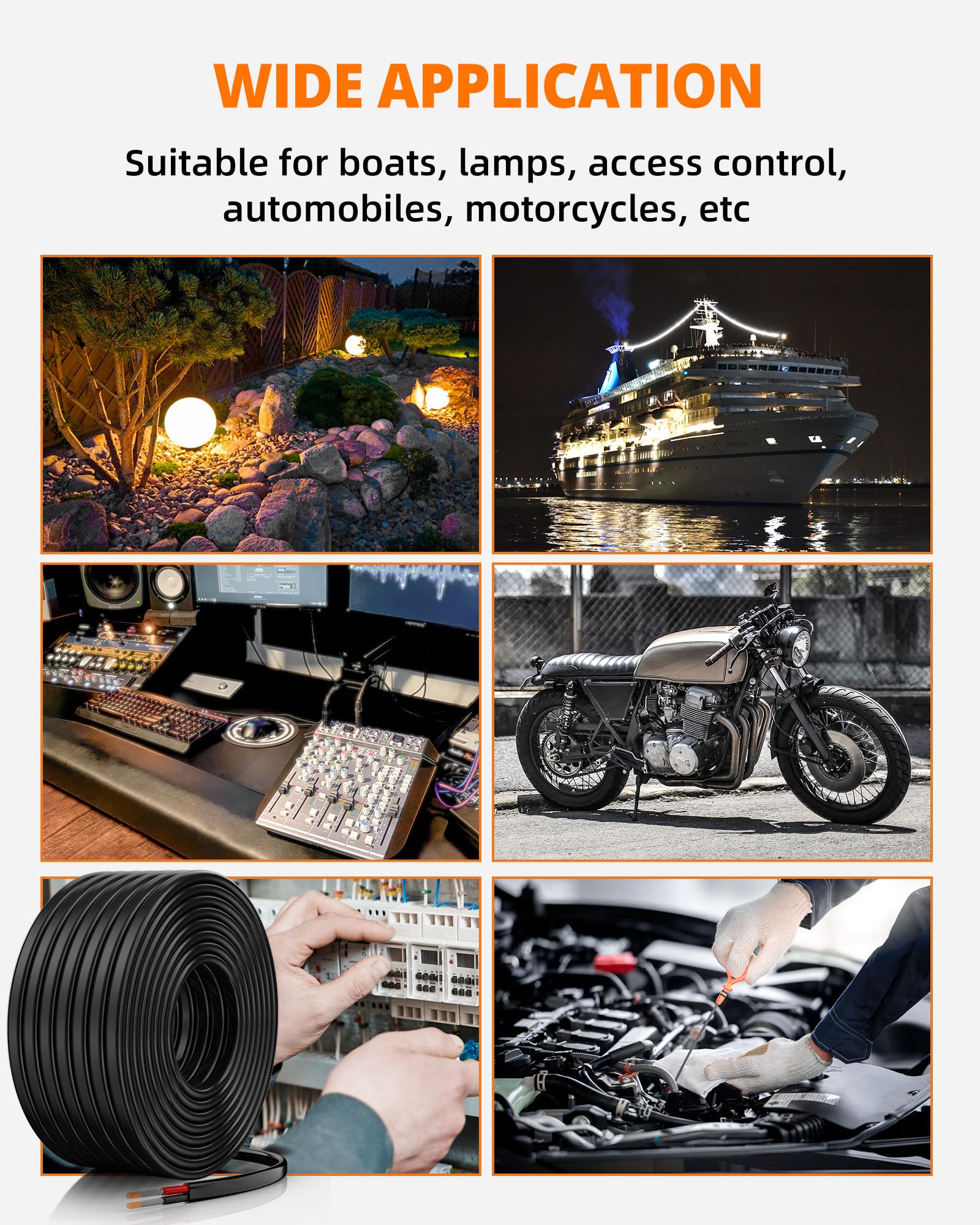 CONEPY 30ft length enables versatile low-voltage runs for LEDs
