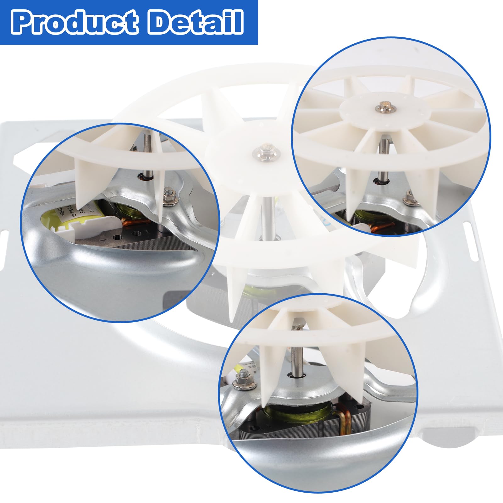 Side view of CONGKAILU S97012026 fan assembly highlighting slim profile.