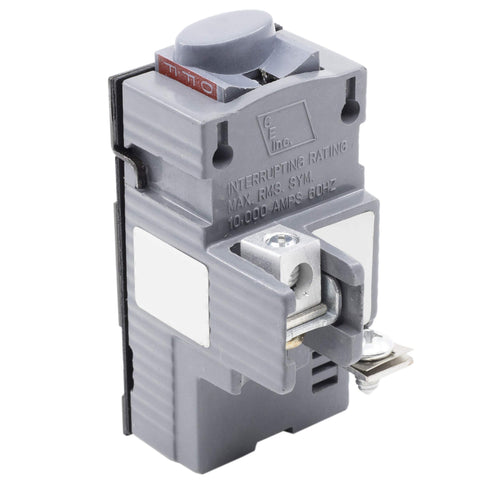 Connecticut Electric UBIP115 front view of a compact 1-pole breaker for Pushmatic panels.
