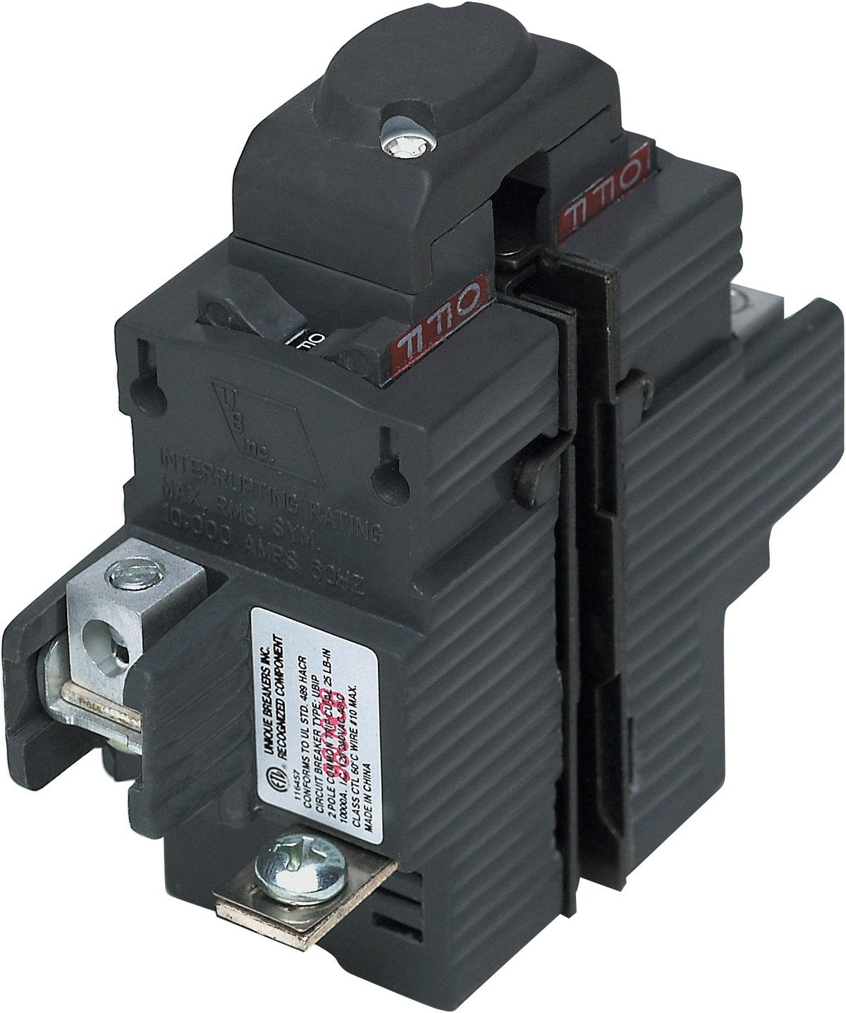 Connecticut Electric UBIP220 Pushmatic 20A bolt-on two-pole breaker, reliable replacement for Pushmatic panels