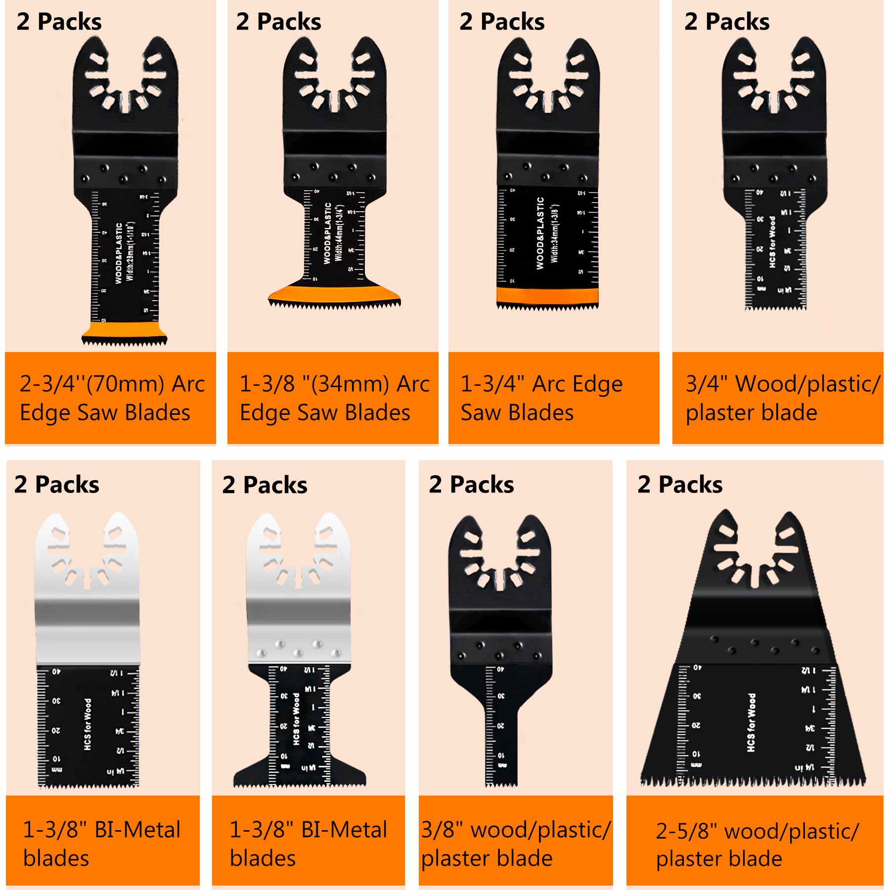 CONNOO universal interface blades kit compatible with many brands.