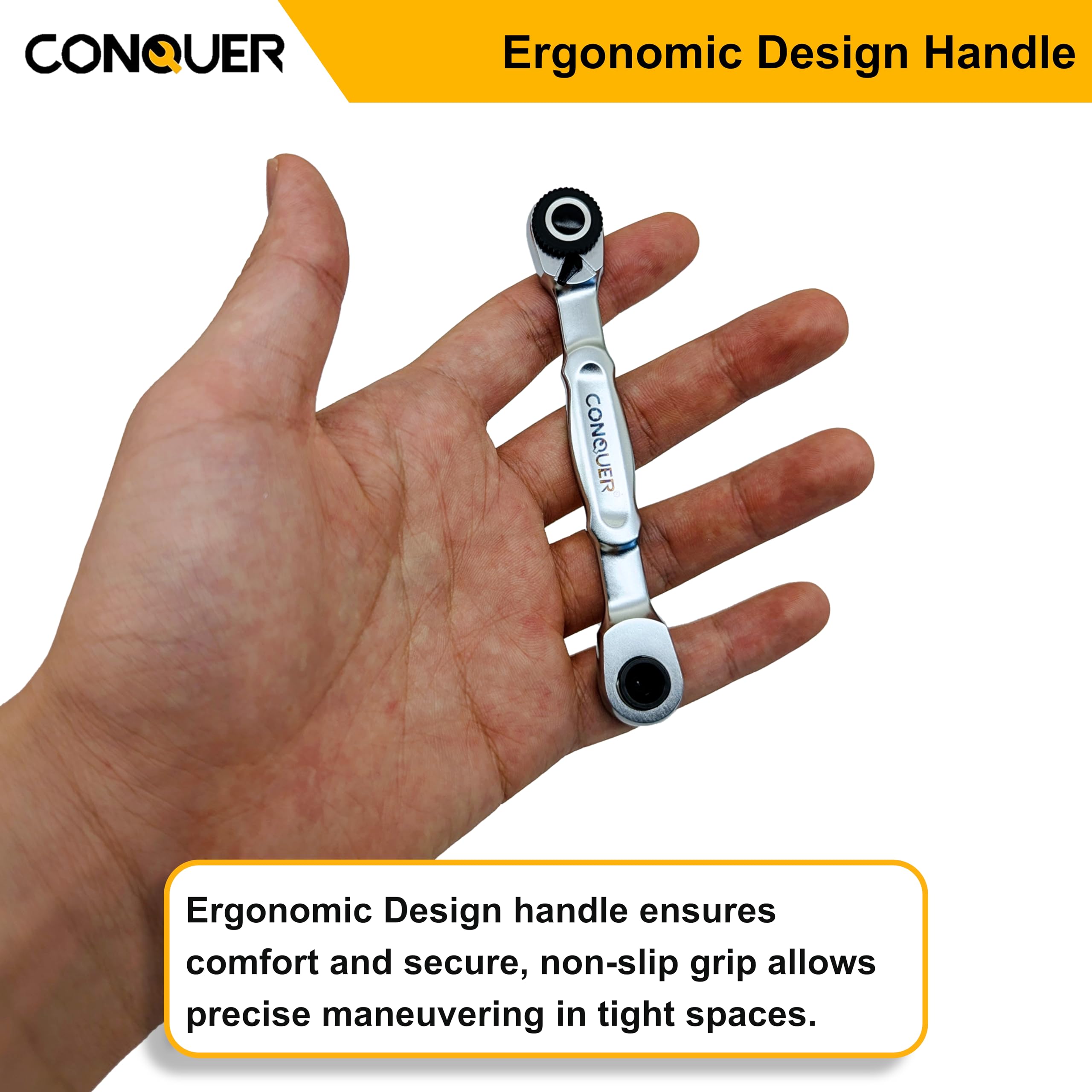 CONQUER Mini Combo 1/4 hex bits compatible for electronics and cabinetry.