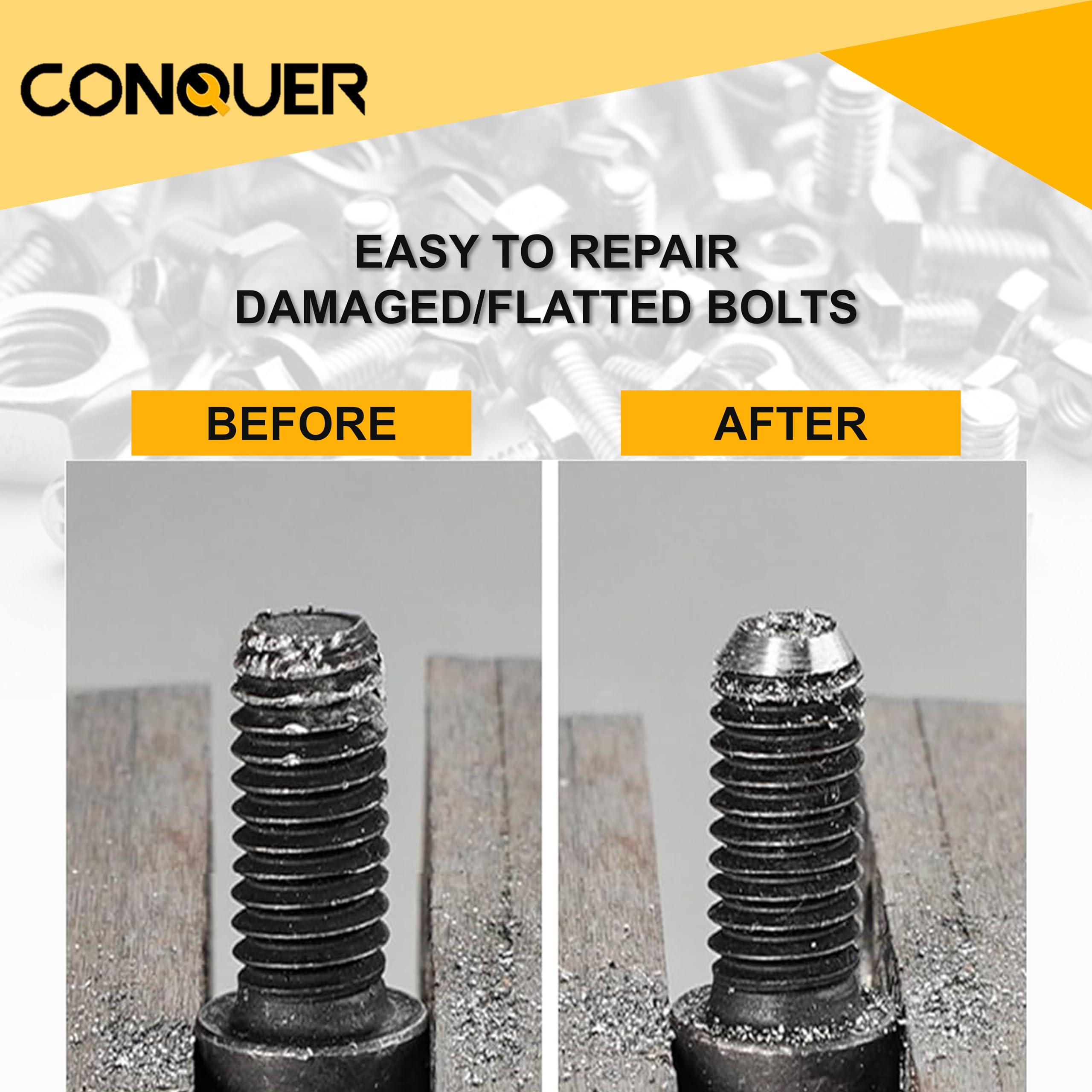 CONQUER Professional-grade deburring tool built for heavy-duty performance.
