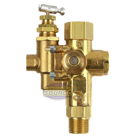 Conrader 95-125psi preset dial indicates compact pressure control.