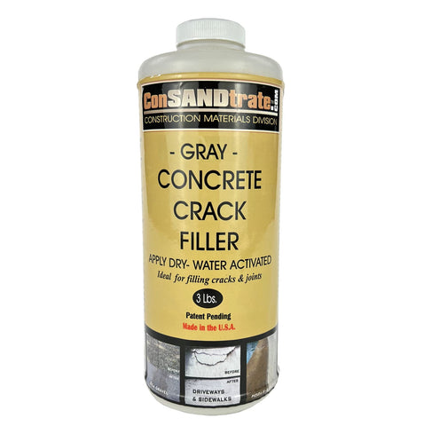ConSandtrate pours into a driveway crack for a quick seal