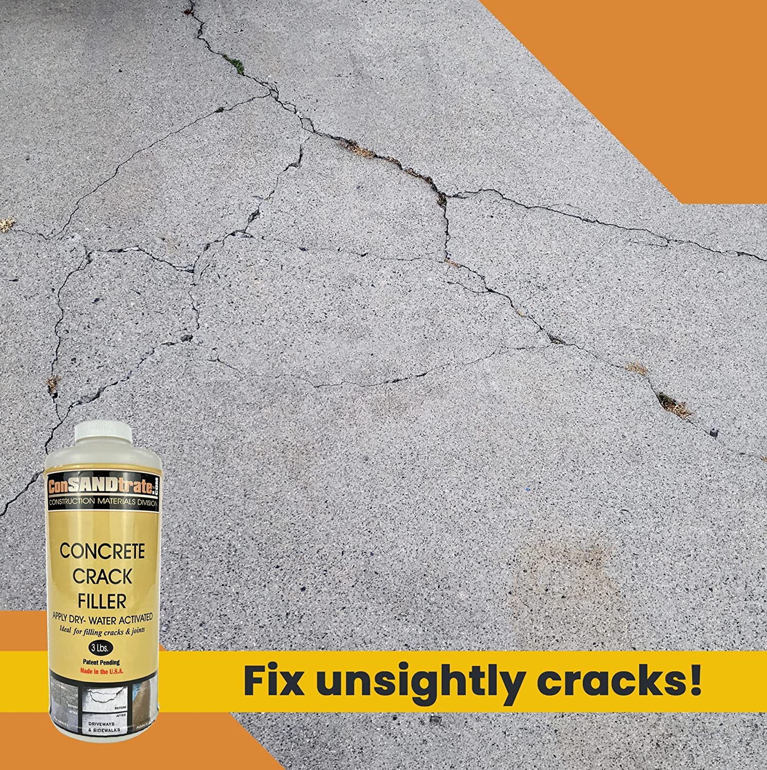 Repaired sidewalk using ConSandtrate for a seamless look