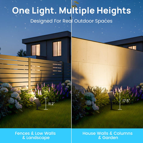 Consciot 170° adjustable panel helps target trees and entryways.