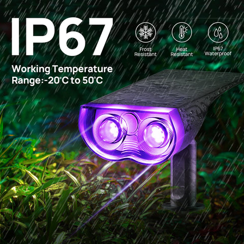 Consciot solar spot light wall mount bracket included for elevated lighting