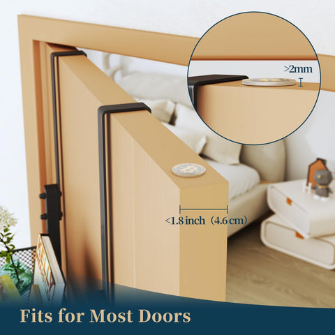 Consumest adhesive hooks provide stable, wobble-free installation for renters.