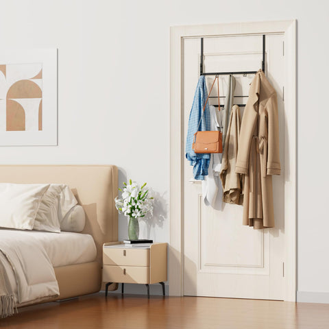 Consumest extended 24.4-inch door hanger enables easy reach for all family members.