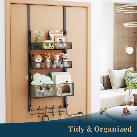 Consumest no-drill assembly enables quick setup without wall damage.
