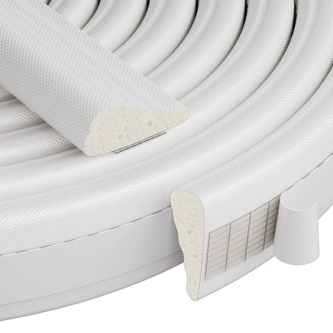 Conwang 196-inch wedge seal on door reduces drafts for comfort