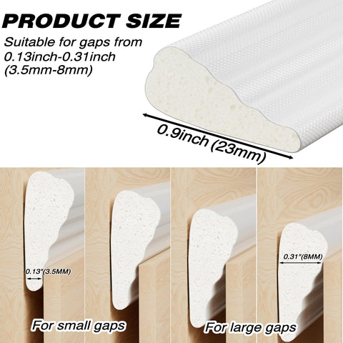 Conwang wedge seal on window blocks cold air and reduces noise
