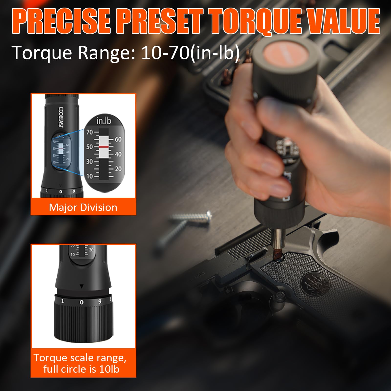 Coobeast 1/4 inch drive with magnetic bit holder speeds bit changes.