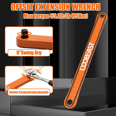 coobeast extension wrench with 1/4 inch bit drive adapter for versatility