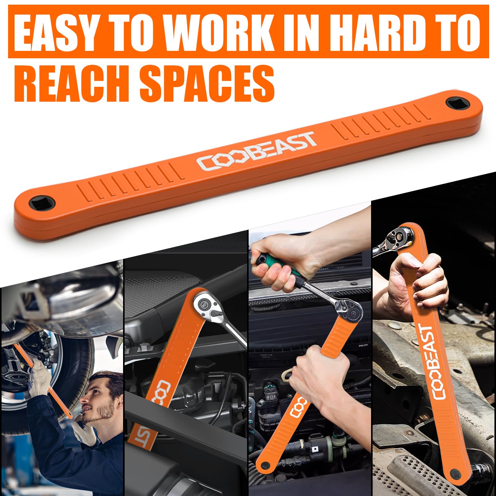 coobeast flat-head design eases access in tight spots