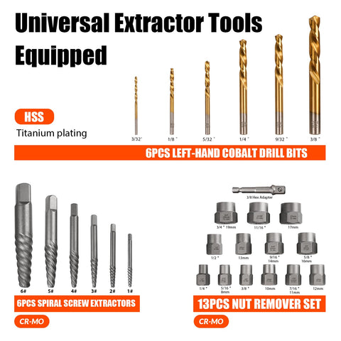 Coobeast nut remover adapter with 3/8 drive for damaged fasteners