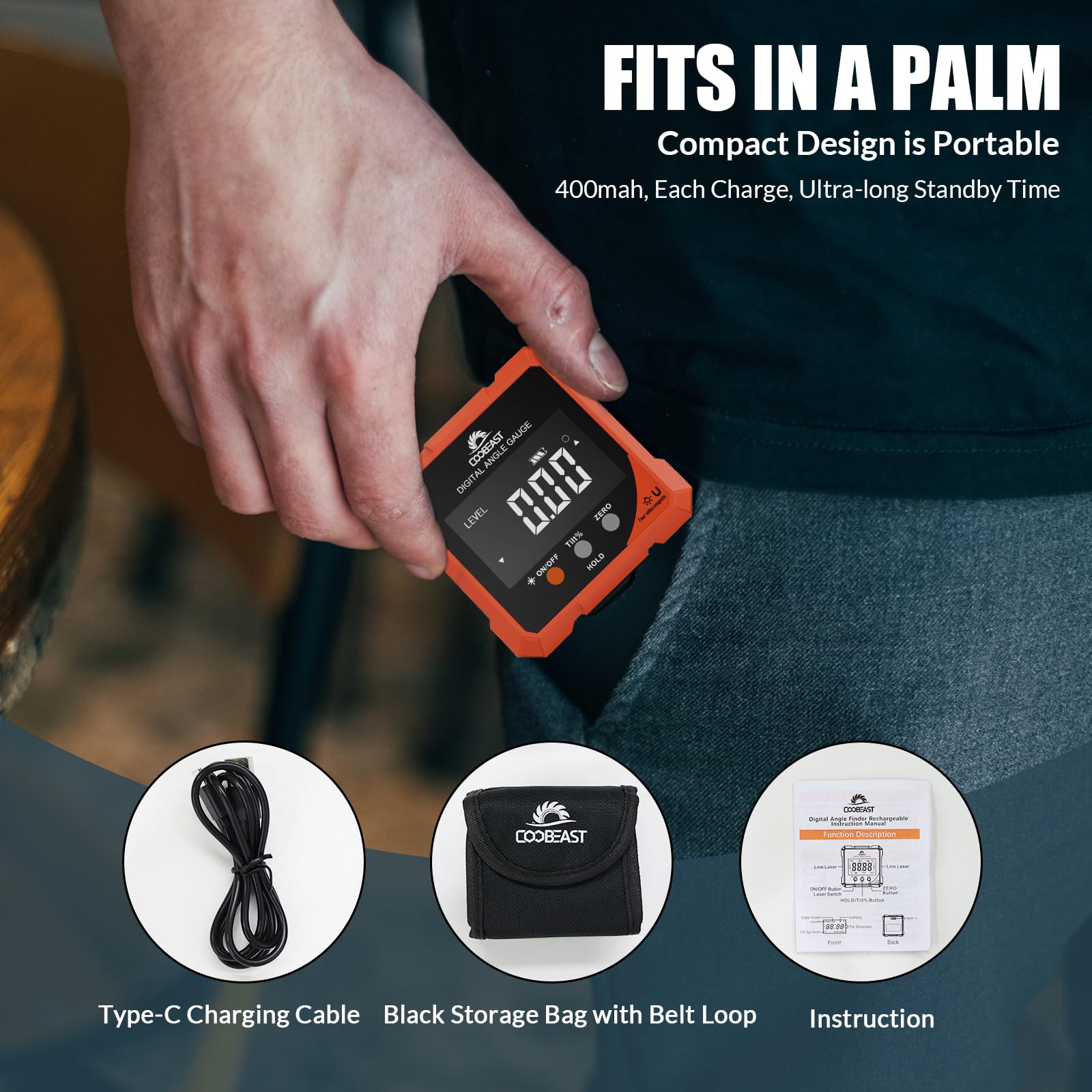 Coobeast rechargeable battery enables long use during outdoor projects