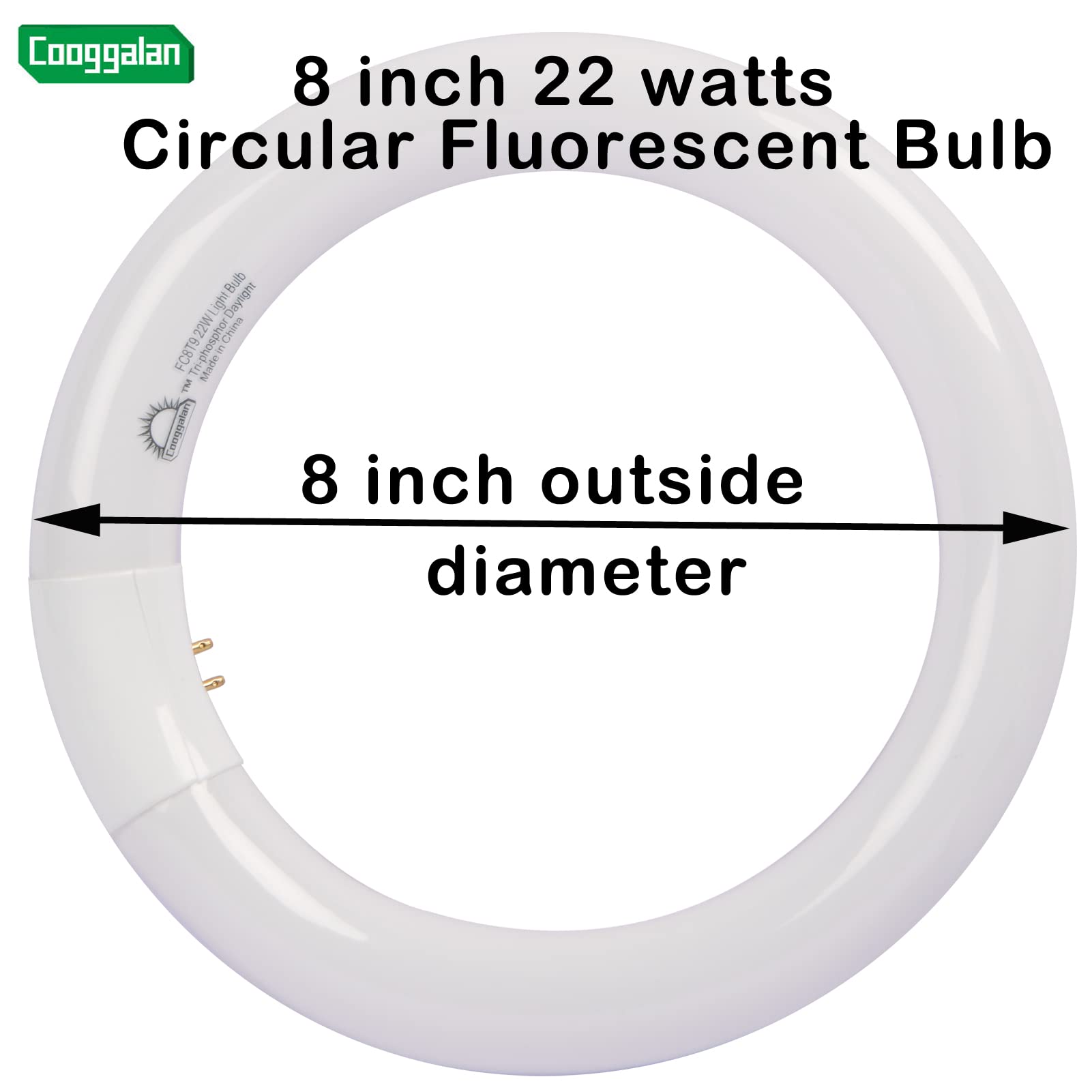 COOGGALAN FC8T9 DX 22W circular bulb, 4-pin G10q base, reliable replacement.
