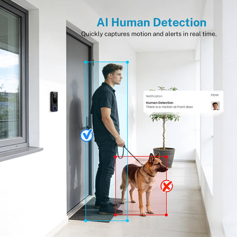 Cookedixo 1080p doorbell delivers delivery alerts at the door