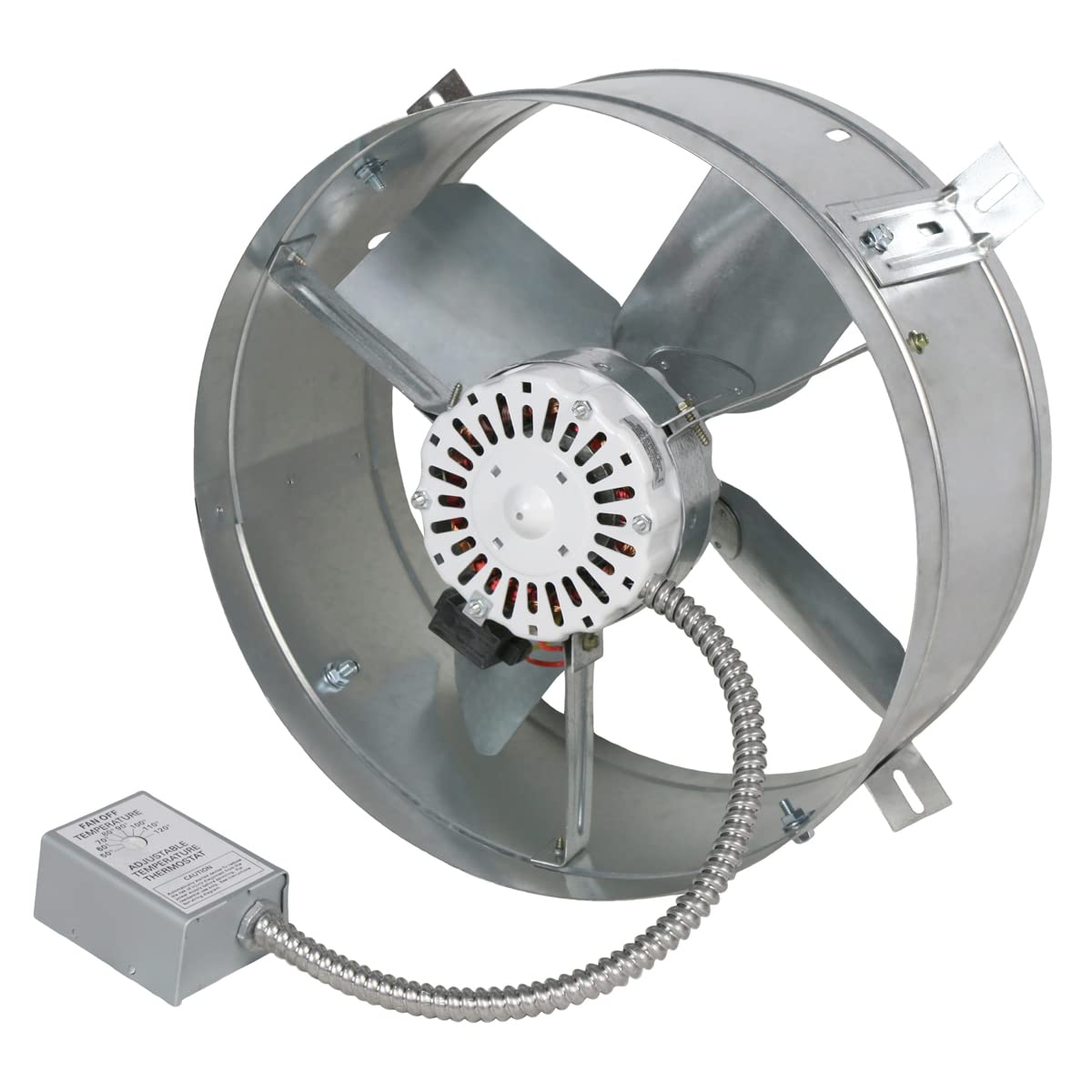 Cool Attic CX1500 gable vent with 14-inch blade for up to 1,850 sq ft.