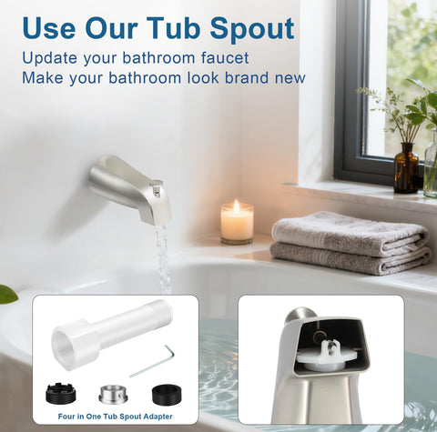 Coolfell brushed nickel finish adds modern style and bathroom elegance