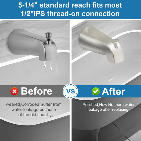Coolfell diverter function close-up demonstrates water switching from tub to shower