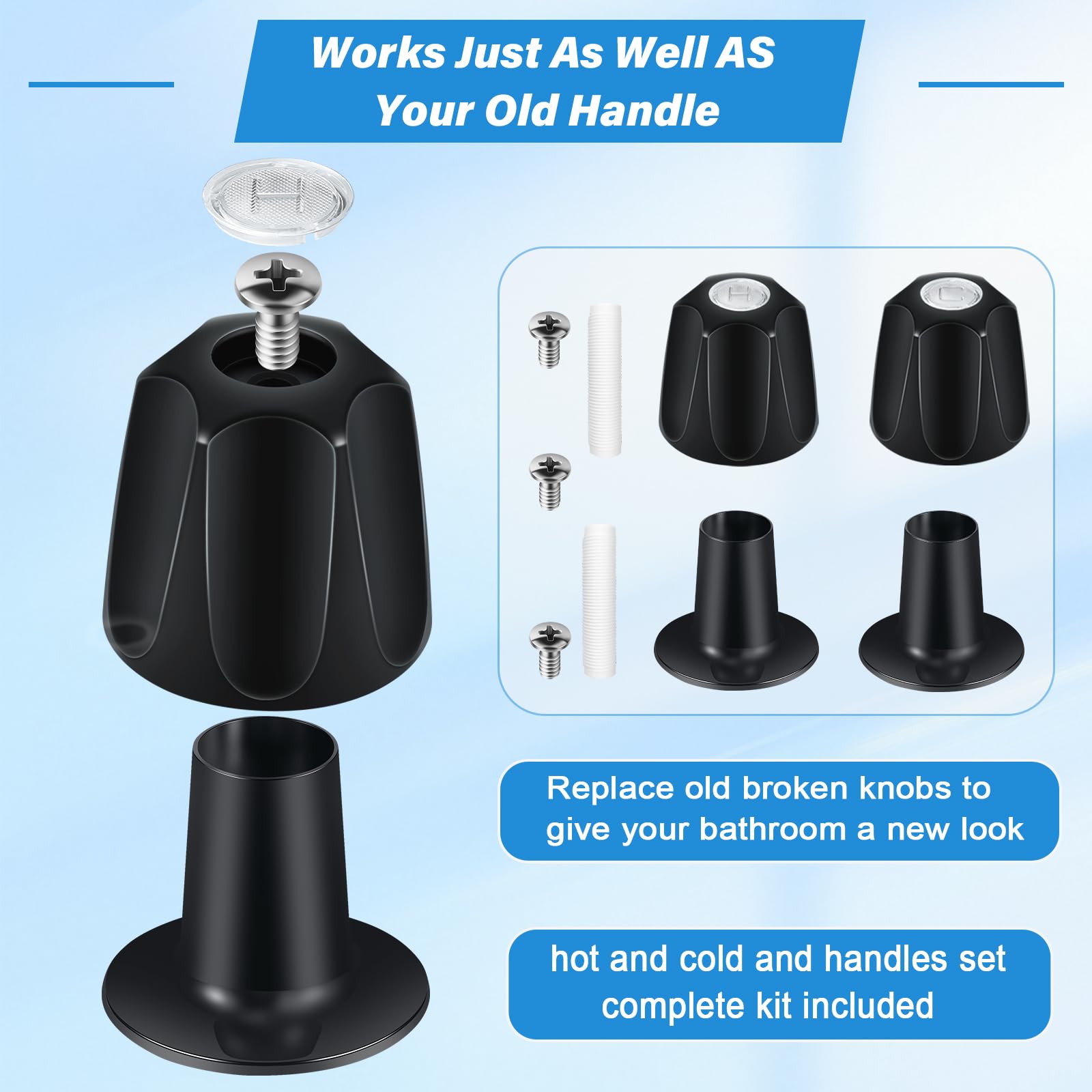Coolfell durable metal shower knob designed for daily use.
