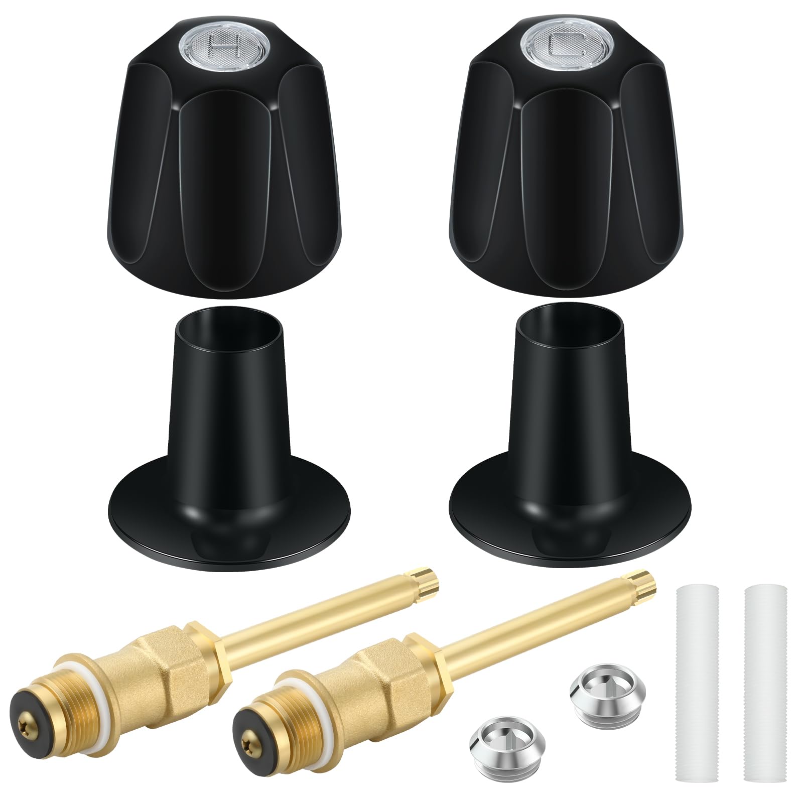 Coolfell hot knob for tub and shower repair with leak prevention.