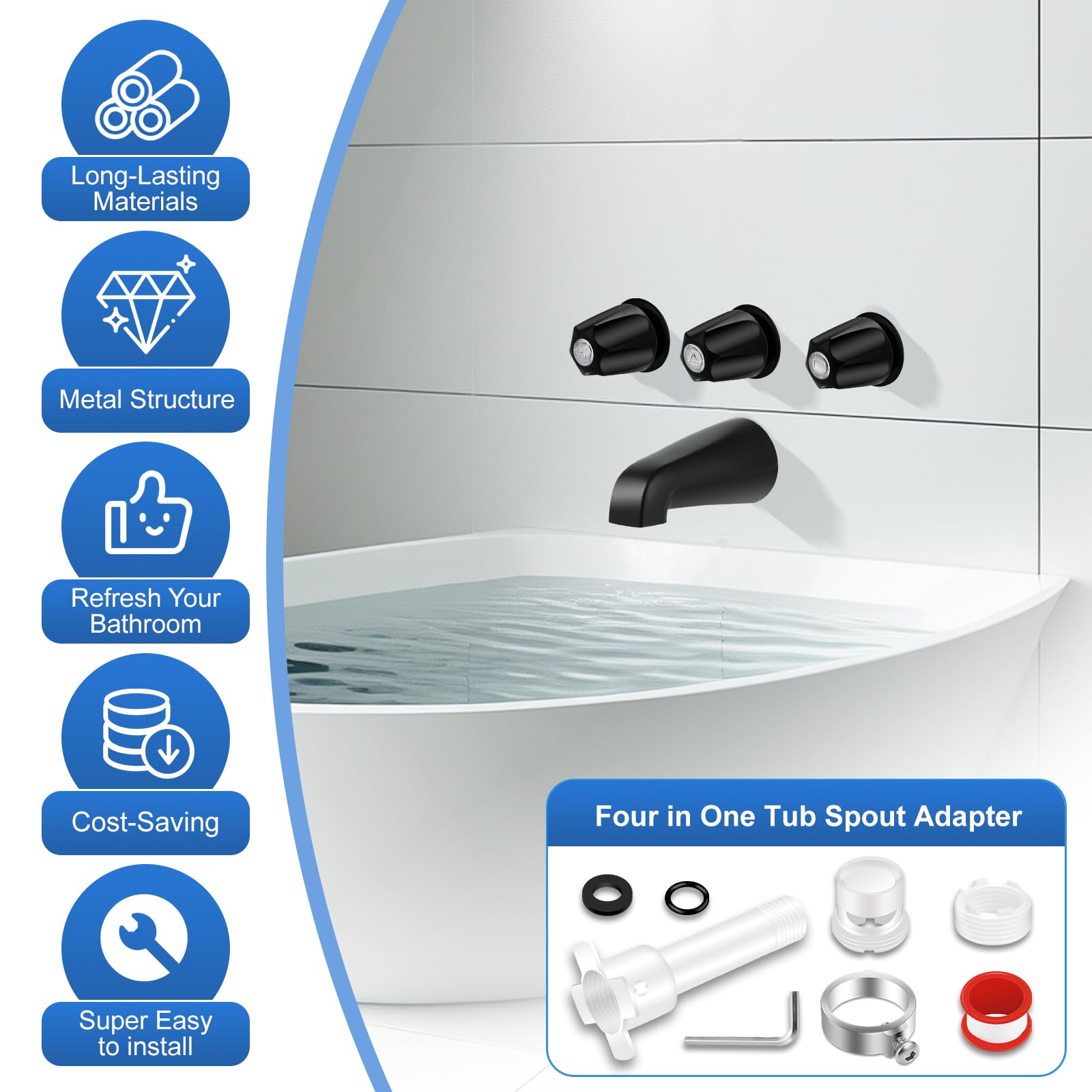 Coolfell matte black finish on bathroom hardware for modern styling