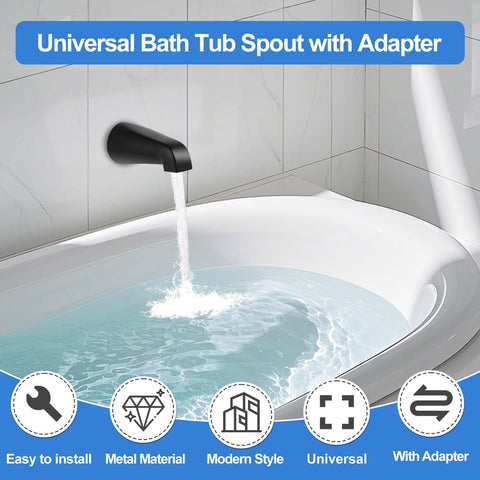 Coolfell spout adapter 34-IPS inside thread fits most 1/2 and 3/4 inch pipes.