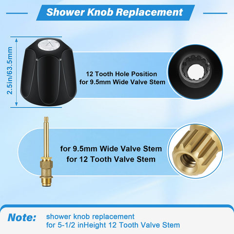 Coolfell Verve compatibility faucet handle replacement for Price Pfister tub/shower.
