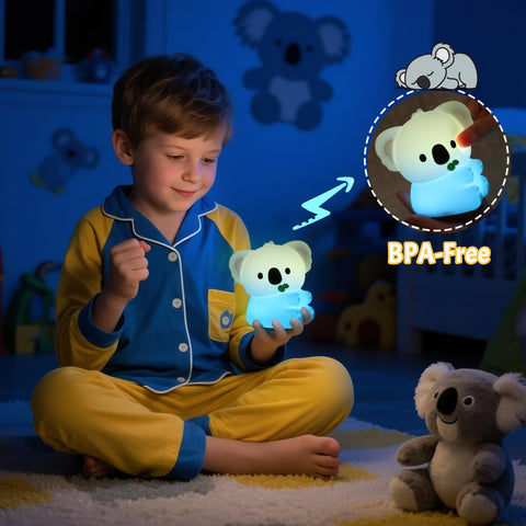 CoolGift Mart koala night light with touch control for easy brightness adjustment during reading