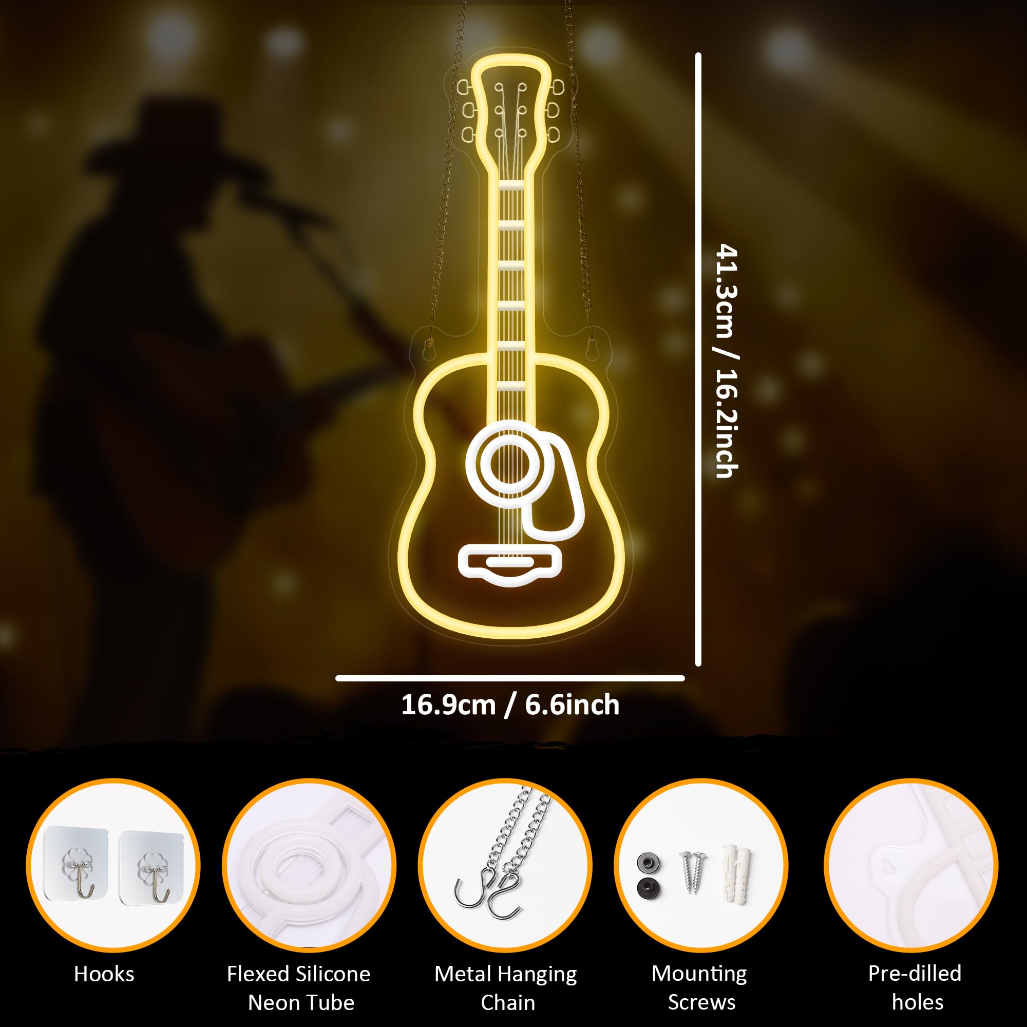 CoolGift Mart music studio neon wall art enhances creative vibe