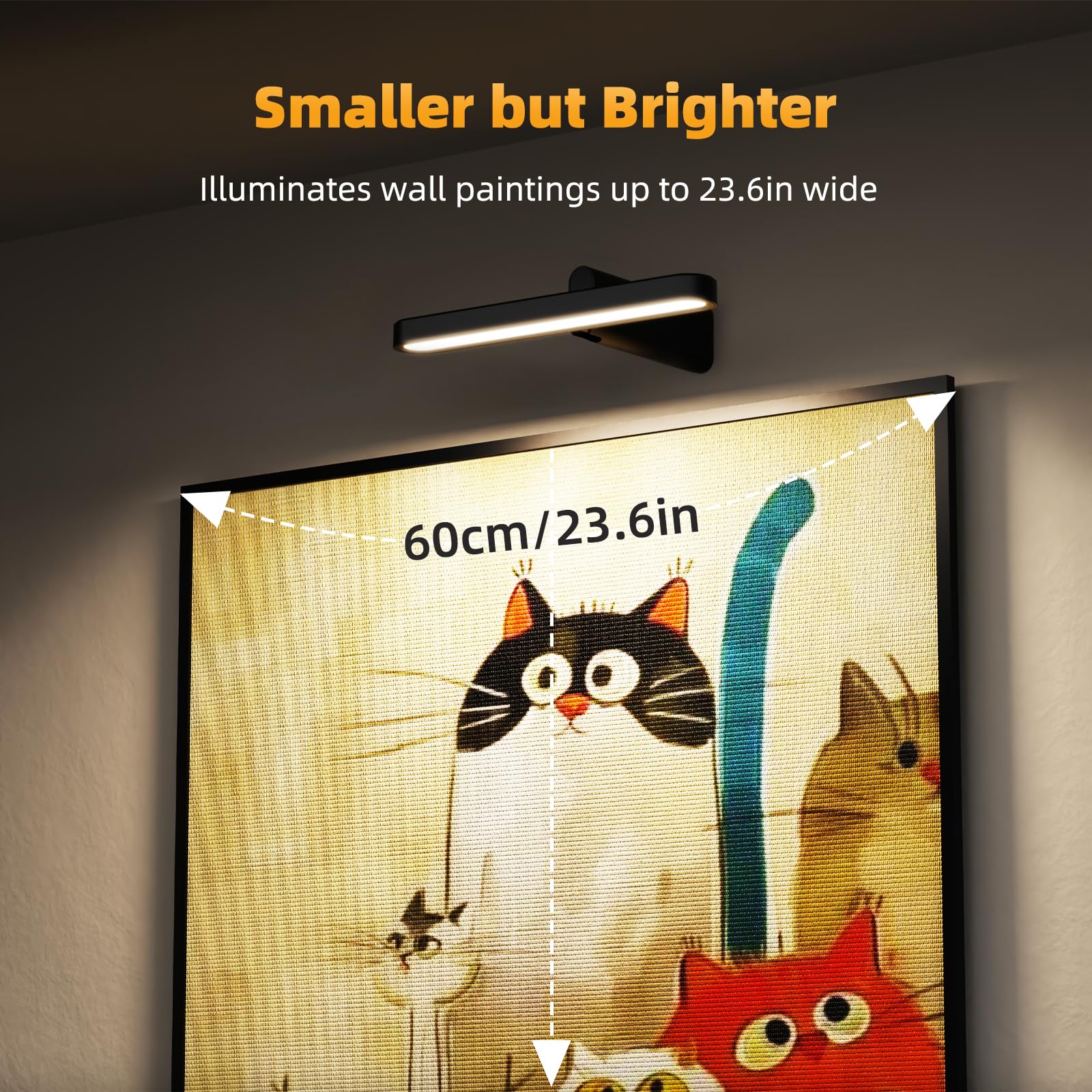 Coolilumi LED art light with 3CCT for warm to cool tones.