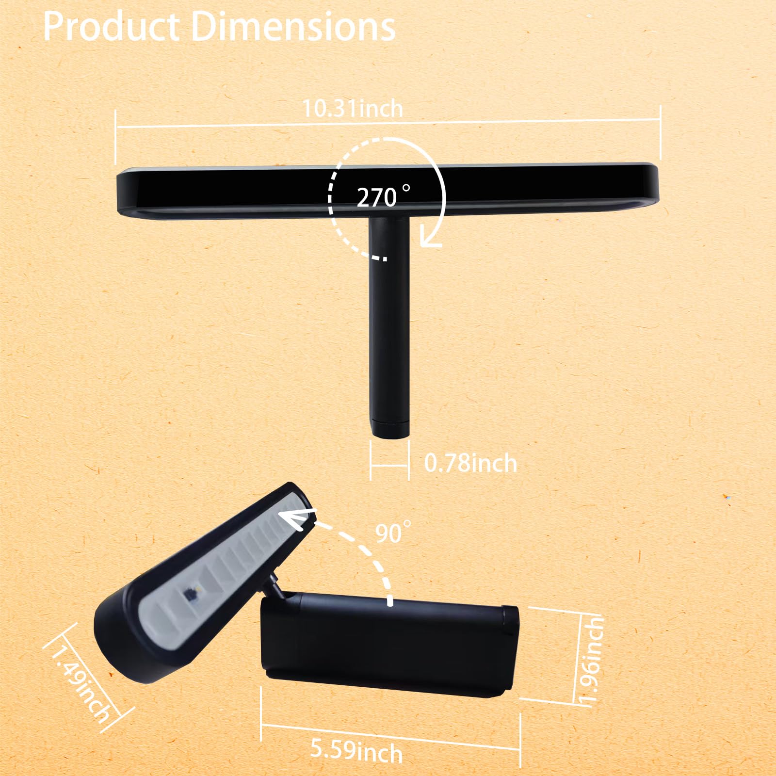 Coolilumi rechargeable 10-inch picture light delivers long-lasting wall display illumination.