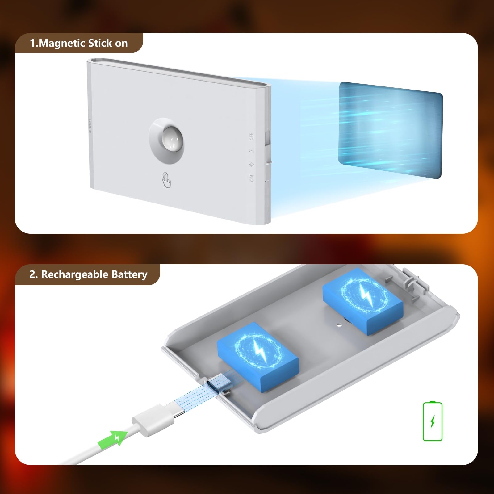 Coolilumi bathroom-hallway use light adds soft visibility without harsh glare