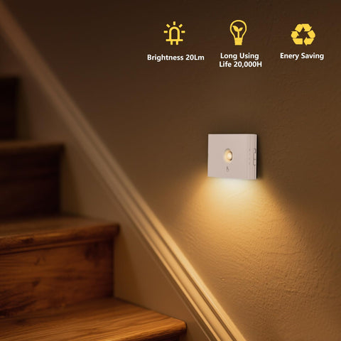 Coolilumi compact design stair light blends with decor while providing gentle glow