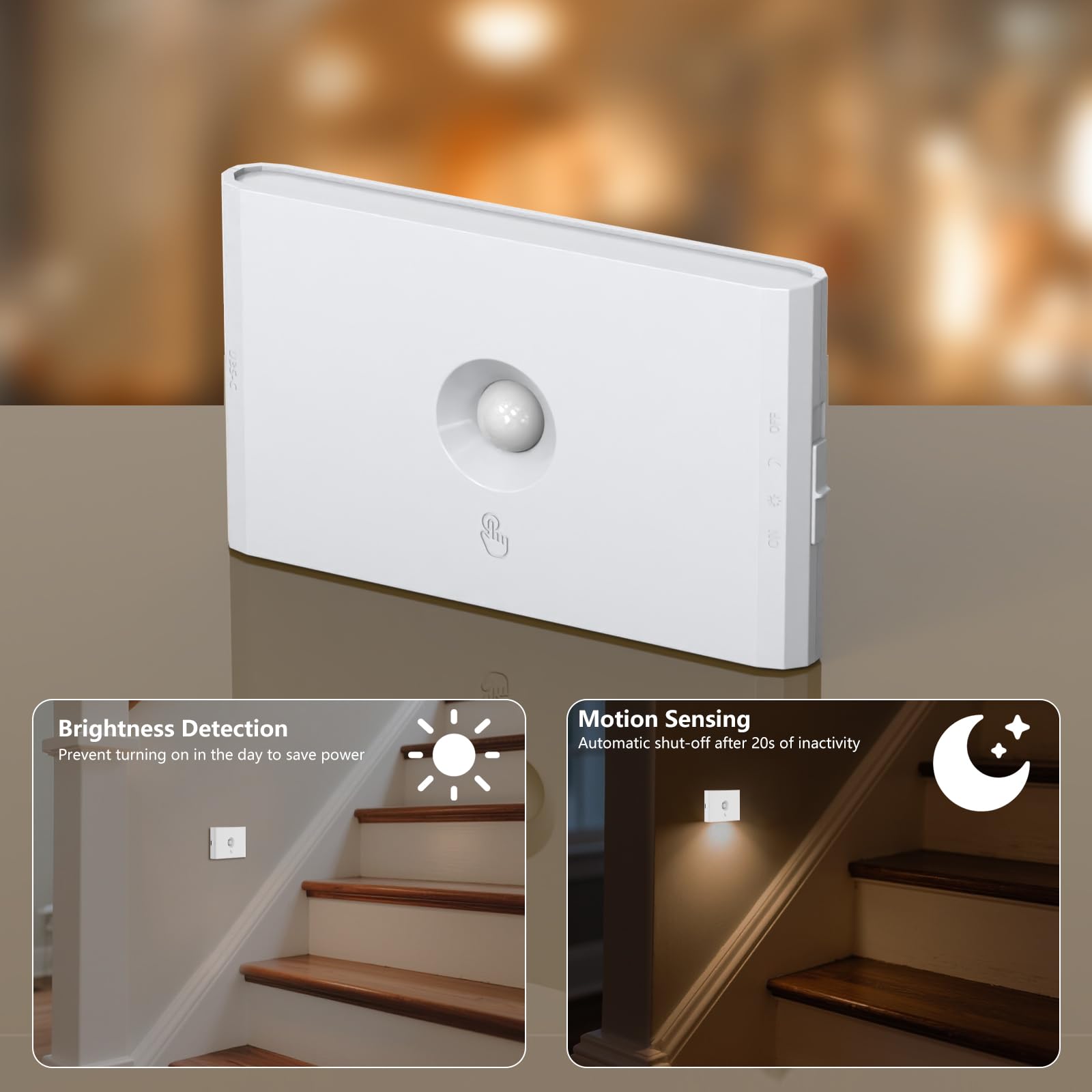 Coolilumi USB Type-C charged stair light recharges easily for ongoing use
