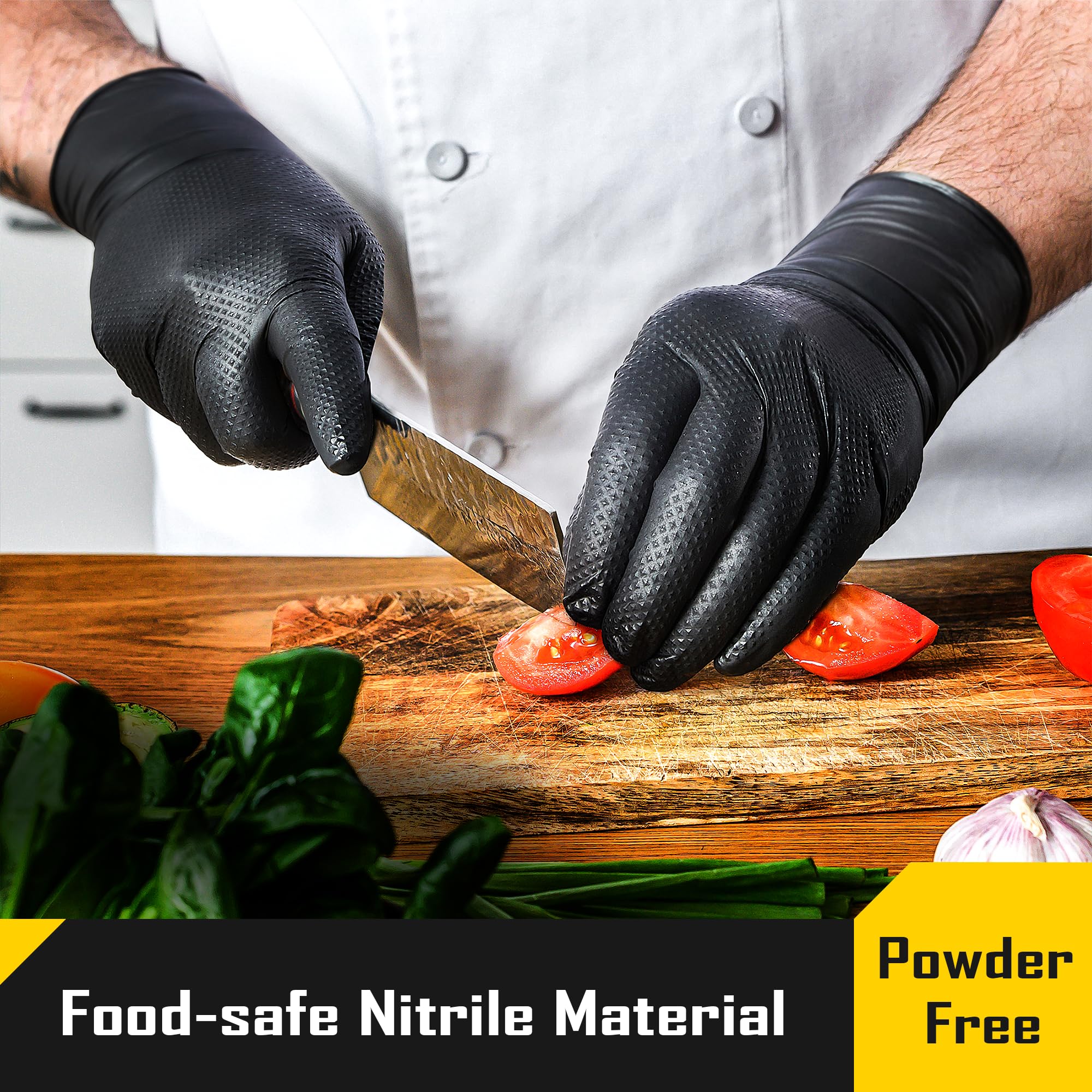 COOLJOB powder-free gloves with durable grip for painting and plumbing work