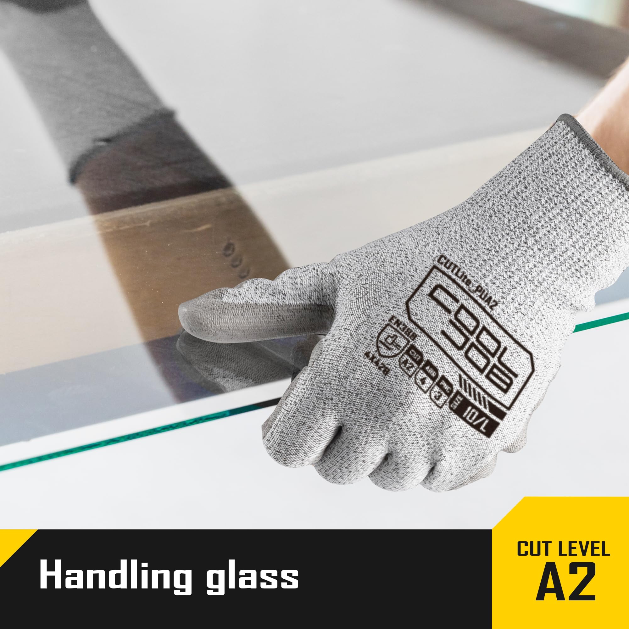 CoolJob A2 gloves elastic wrist cuff provides extra protection against dust