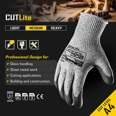 COOLJOB breathable 13-gauge shell gloves providing airflow during extended work